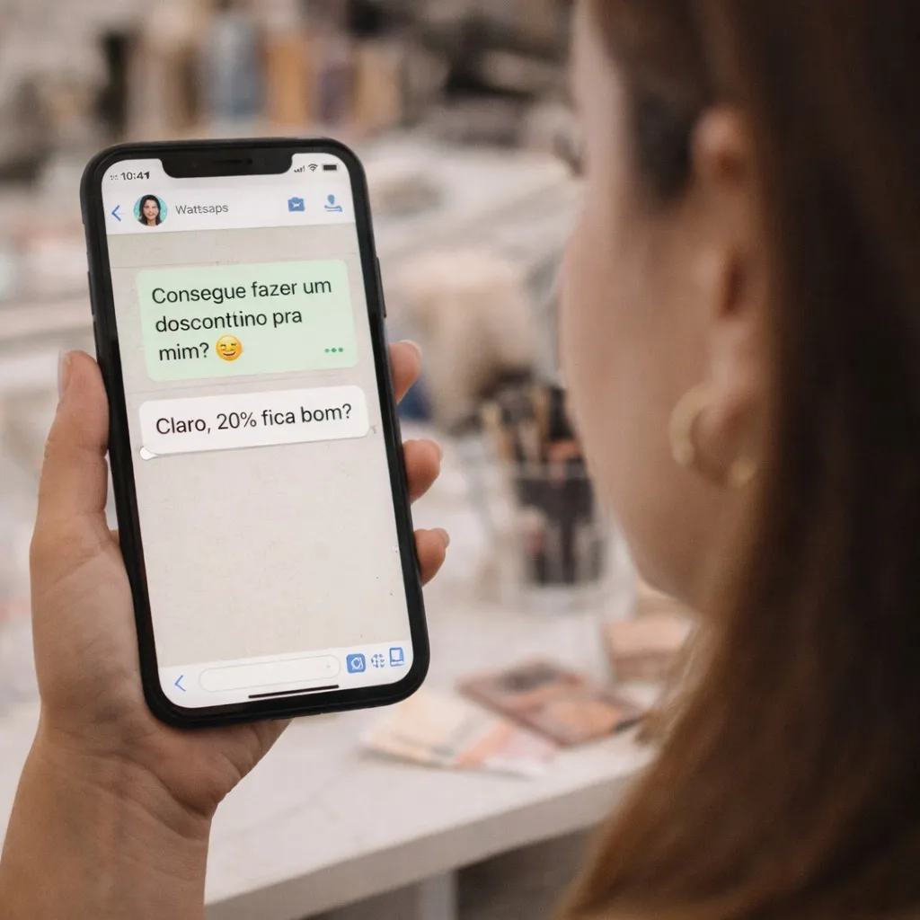 Cliente pede desconto